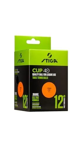 STIGA Cup 40+ ABS balles ping-pong lot 12 tournoi