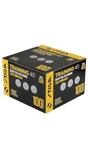 STIGA Training 40+ balles ping-pong x100 entraînement