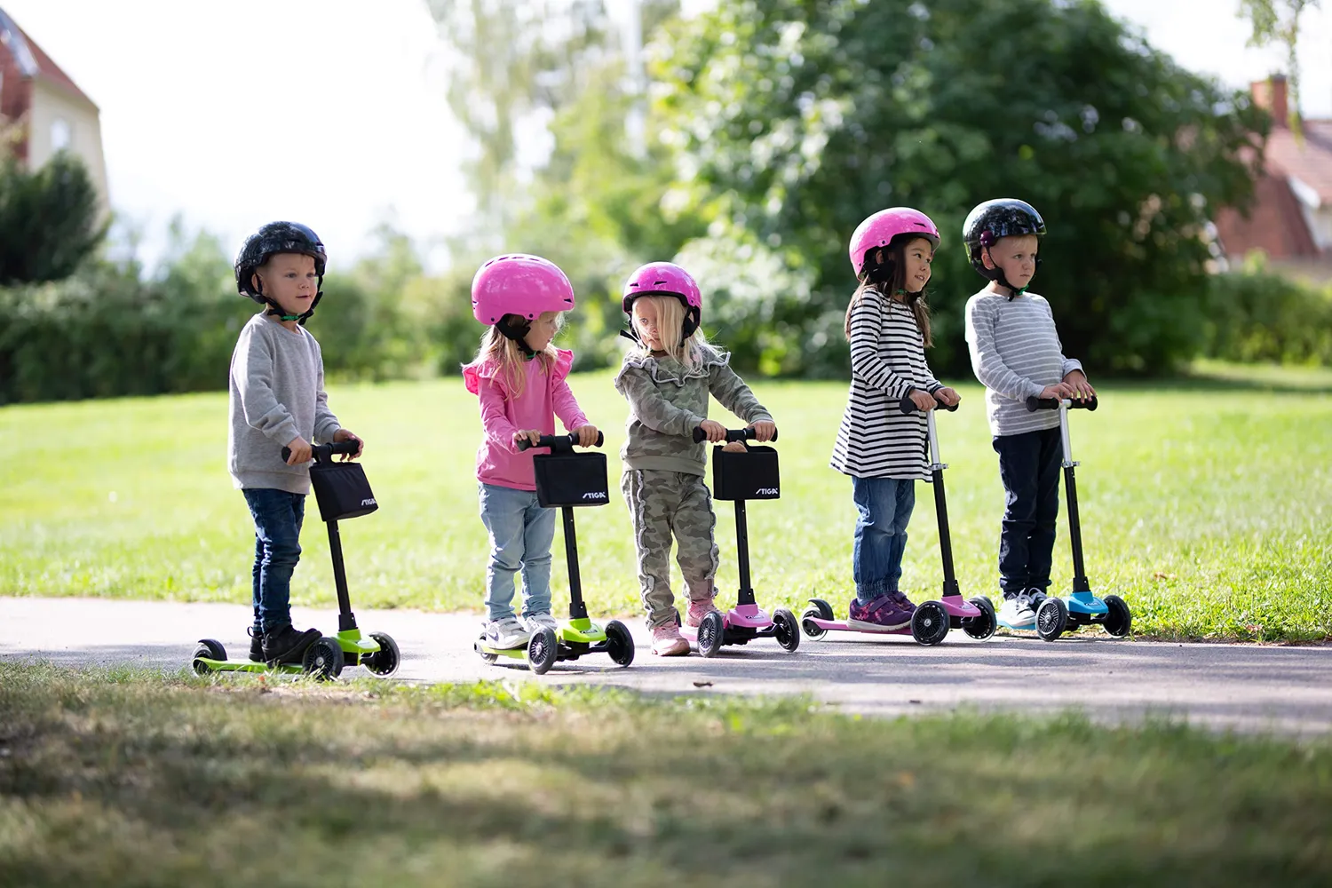 STIGA Mini trottinette 3 roues enfant panier