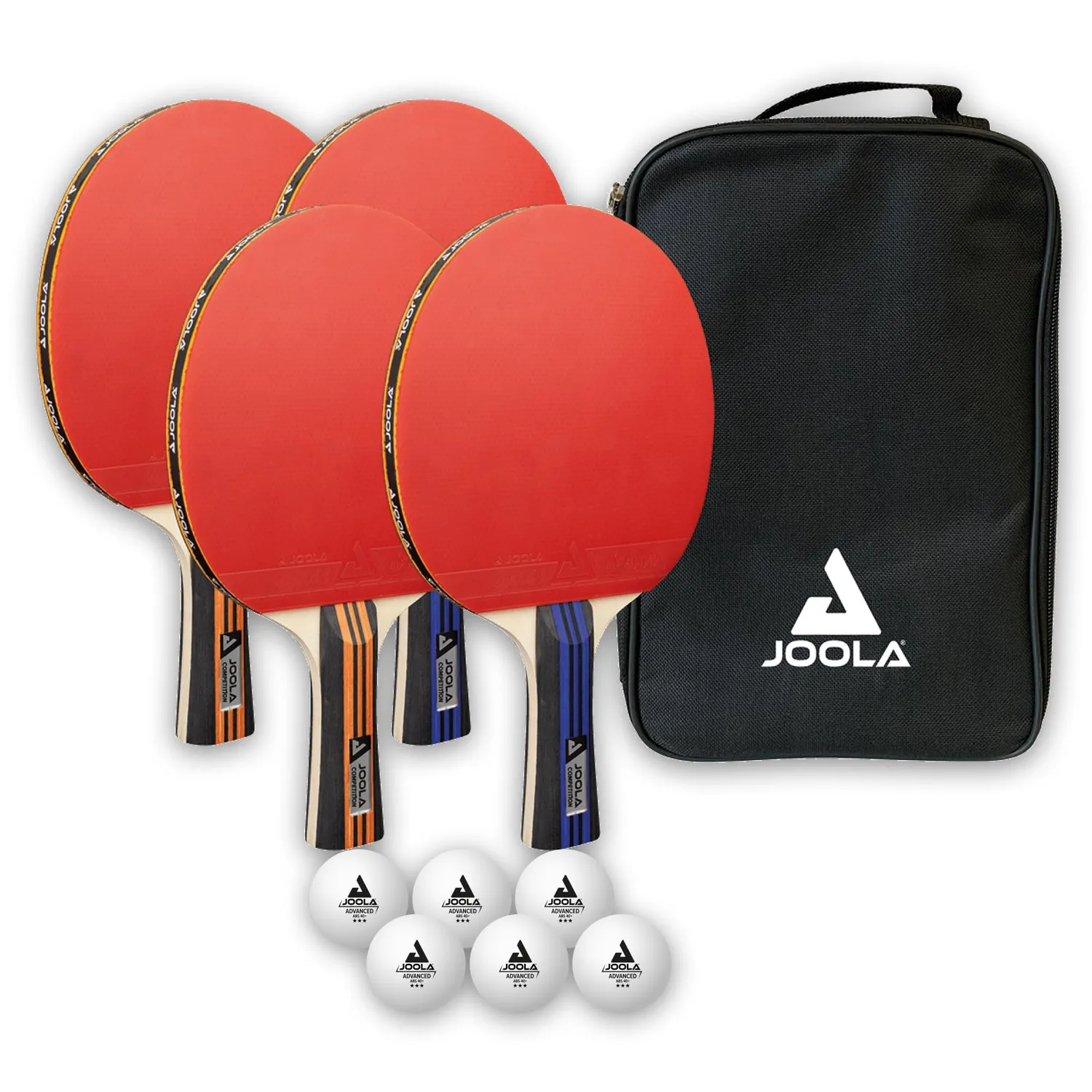 JOOLA Family set tennis de table 4 raquettes loisir