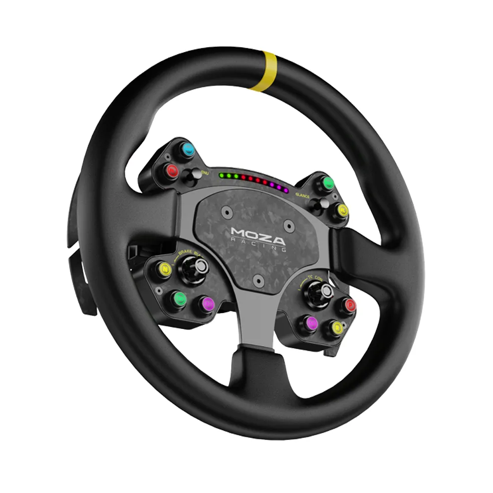 MOZA R12 V2 RS V2 pack volant cuir 12 Nm