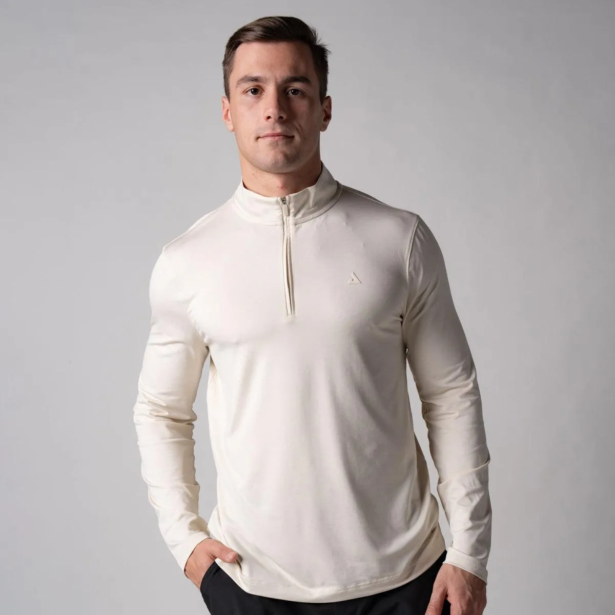 JOOLA Quarter Zip pull homme noir anti-UV léger