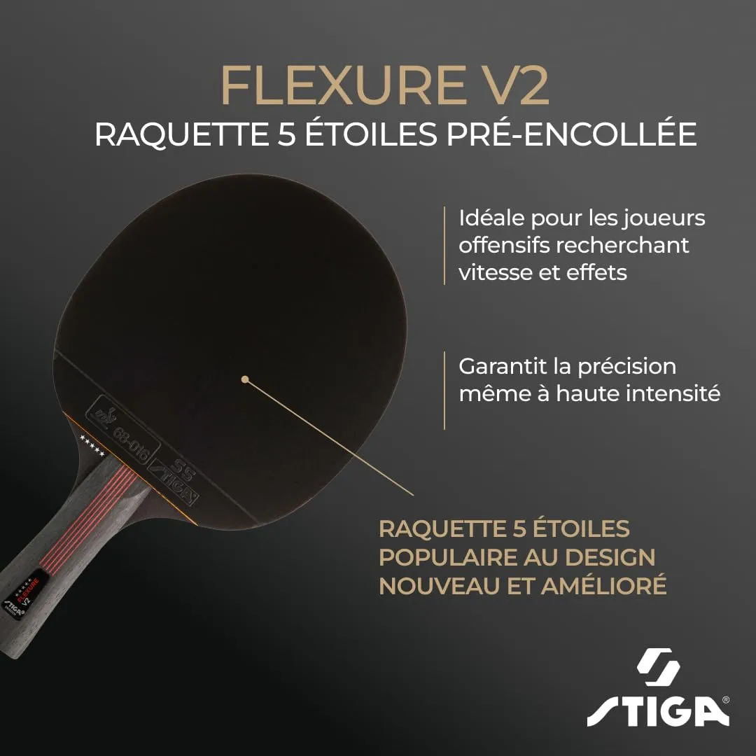 STIGA Flexure V2 raquette ping-pong offensive