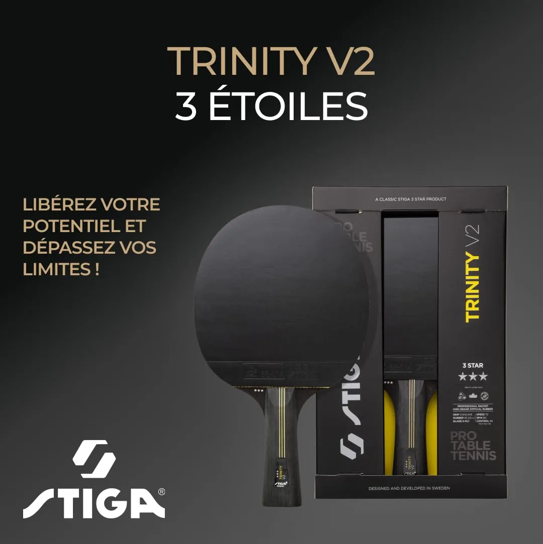 STIGA Trinity V2 raquette ping-pong offensive 3 étoiles