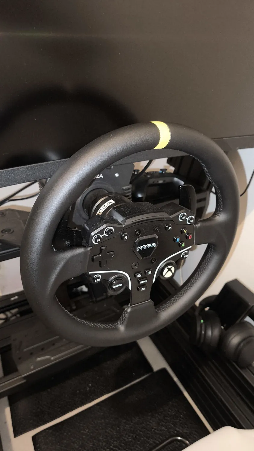 MOZA Racing ESX mod volant rond 12 pouces microfibre