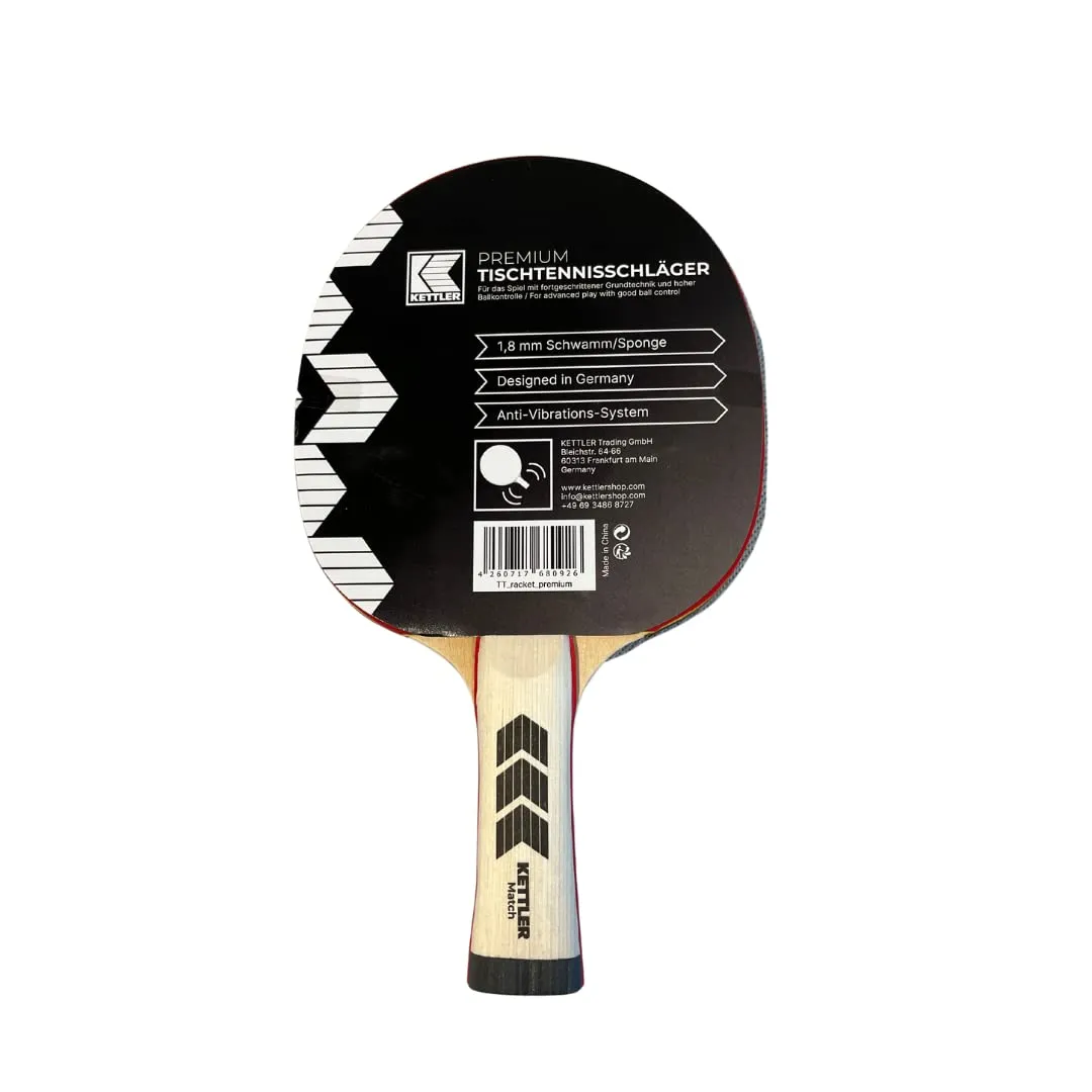 Kettler Premium raquette de ping-pong ITTF manche concave