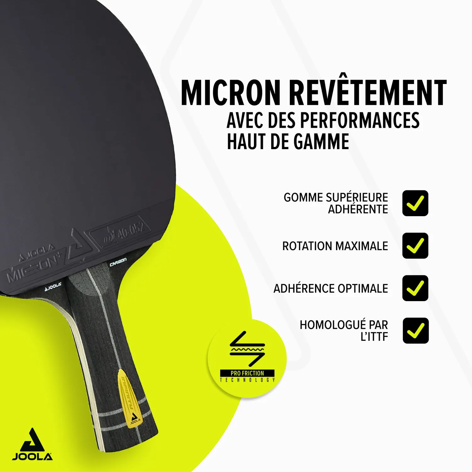 JOOLA Infinity Carbon raquette ping-pong offensive