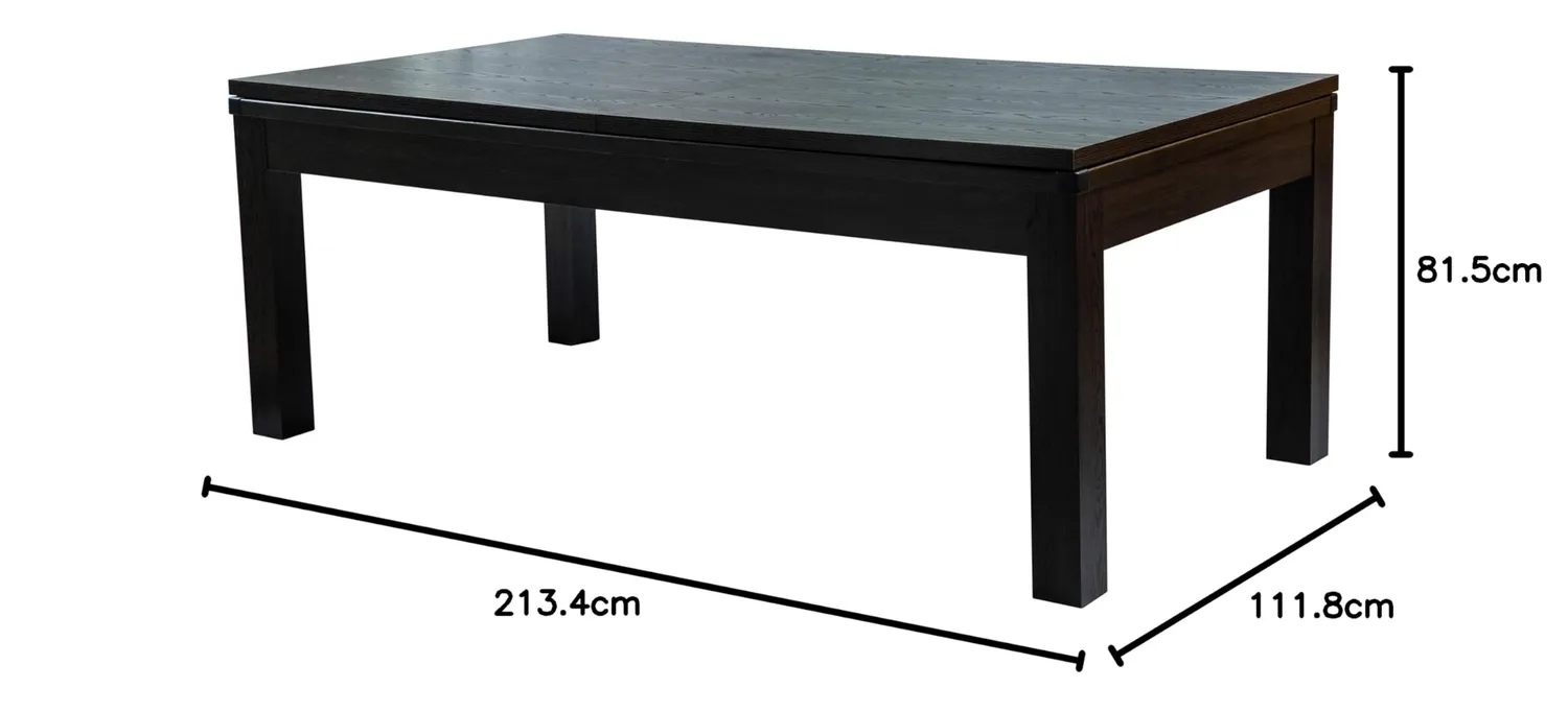 Rendez vous déco Eddie table billard convertible gris 10 pers
