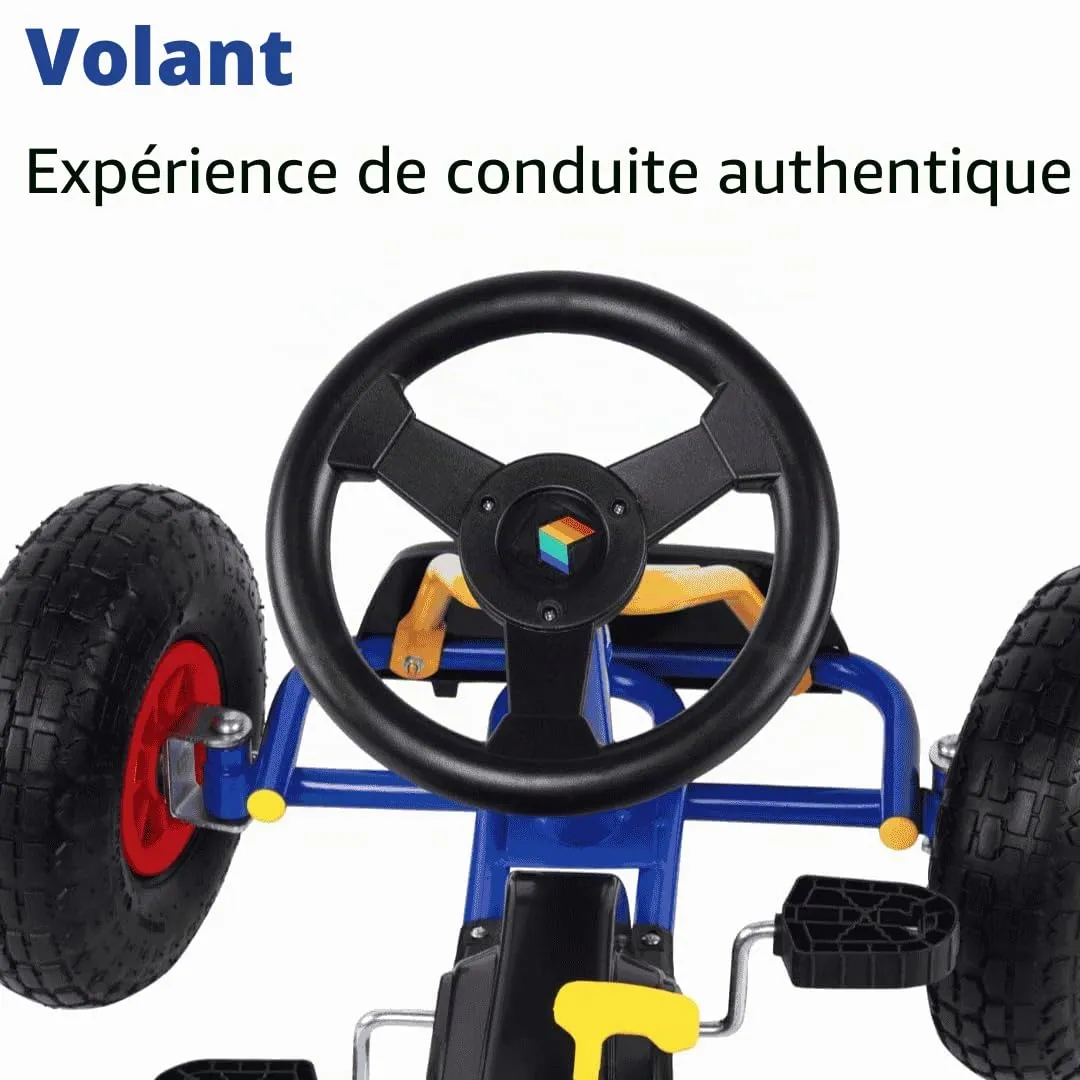 KETTLER Kettcar Retro voiture à pédales bleu 3-6 ans