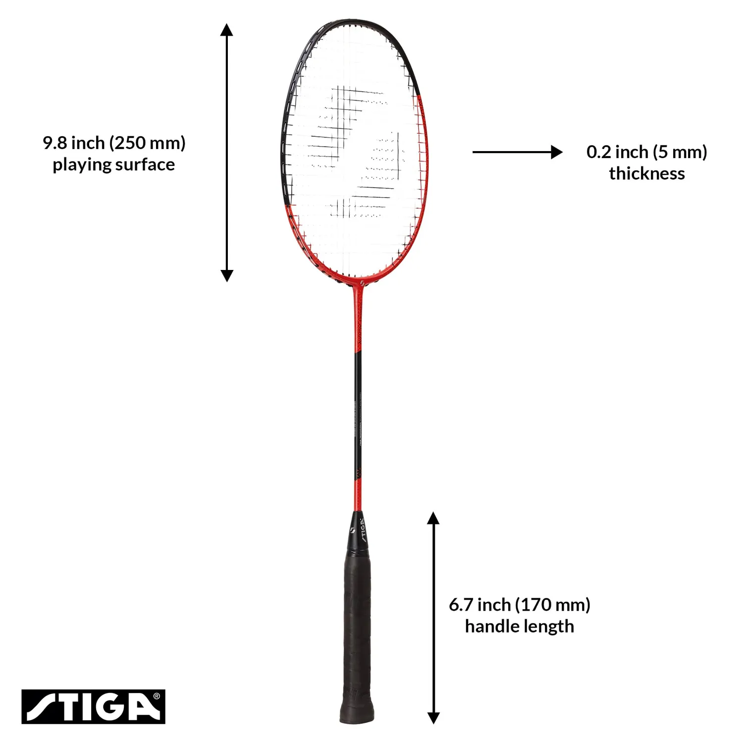 STIGA Aviox Progress raquette de badminton 85 g souple
