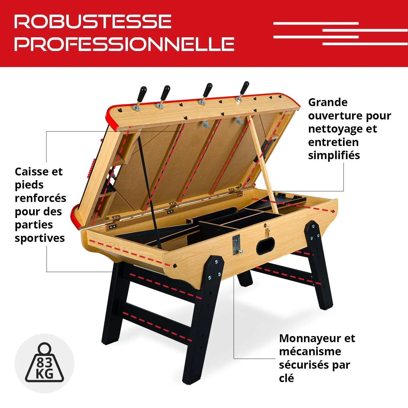 Rendez Vous Déco Bistrot babyfoot adulte intérieur monnayeur
