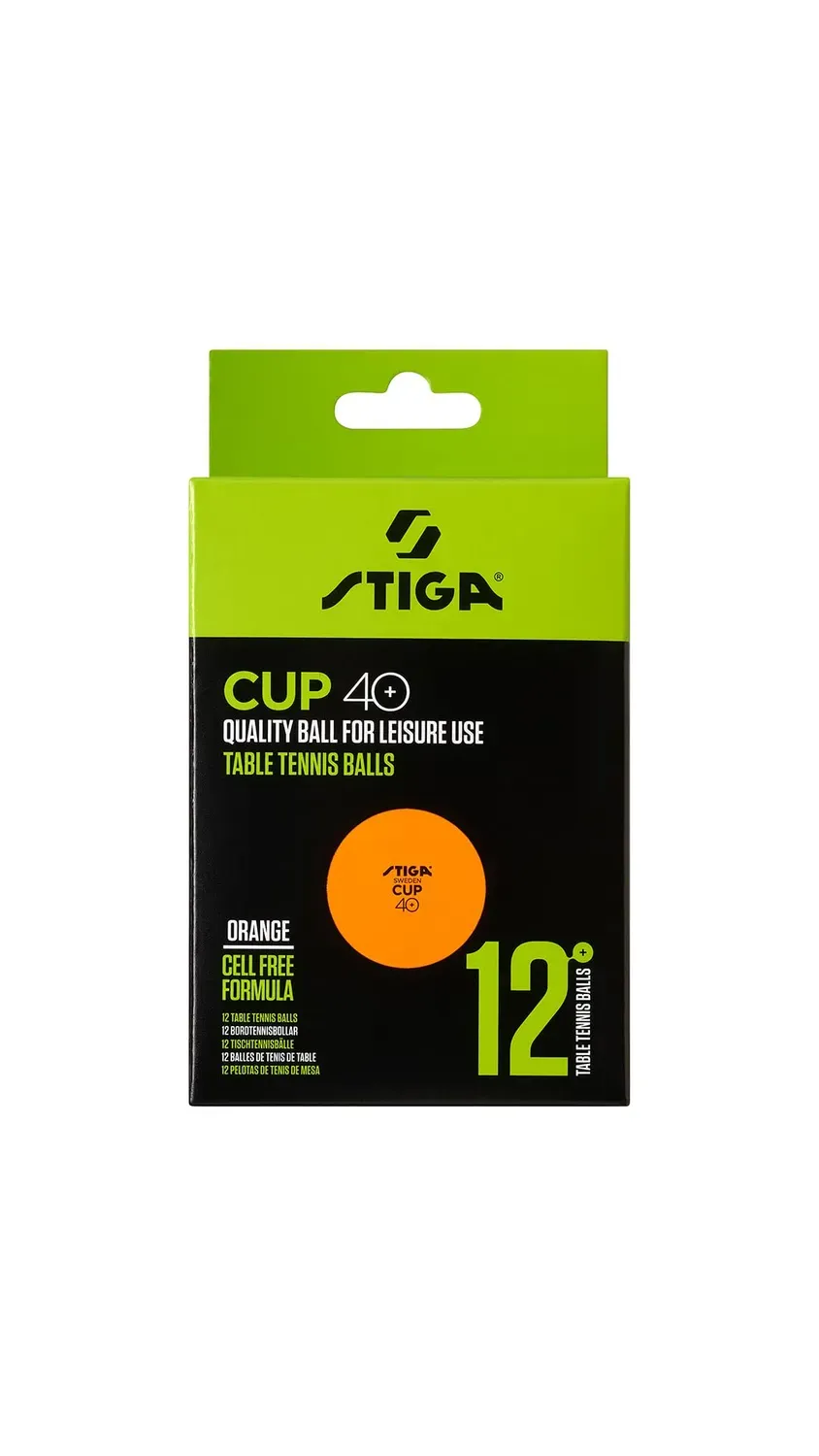 STIGA Cup 40+ ABS balles ping-pong lot 12 tournoi