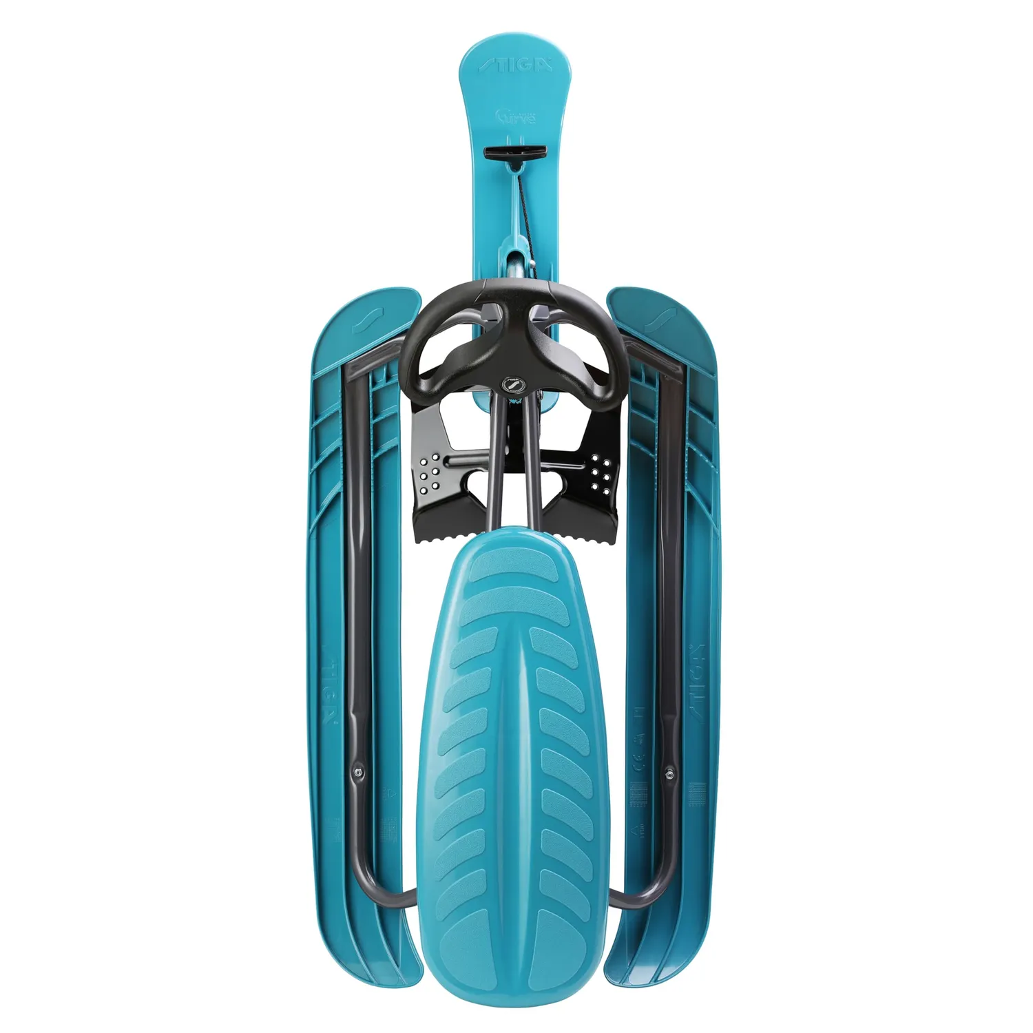 STIGA Snowracer Curve luge à volant frein acier 90 kg