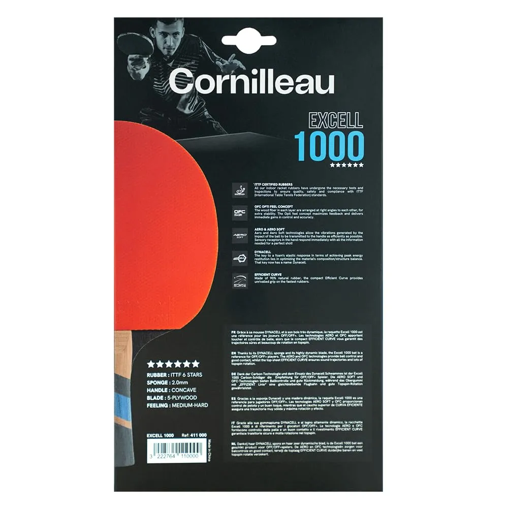 Cornilleau Excell 1000 raquette ping pong indoor