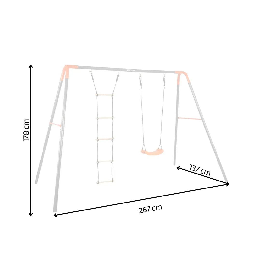 Kettler Fun Combi balançoire double extérieur 267 cm