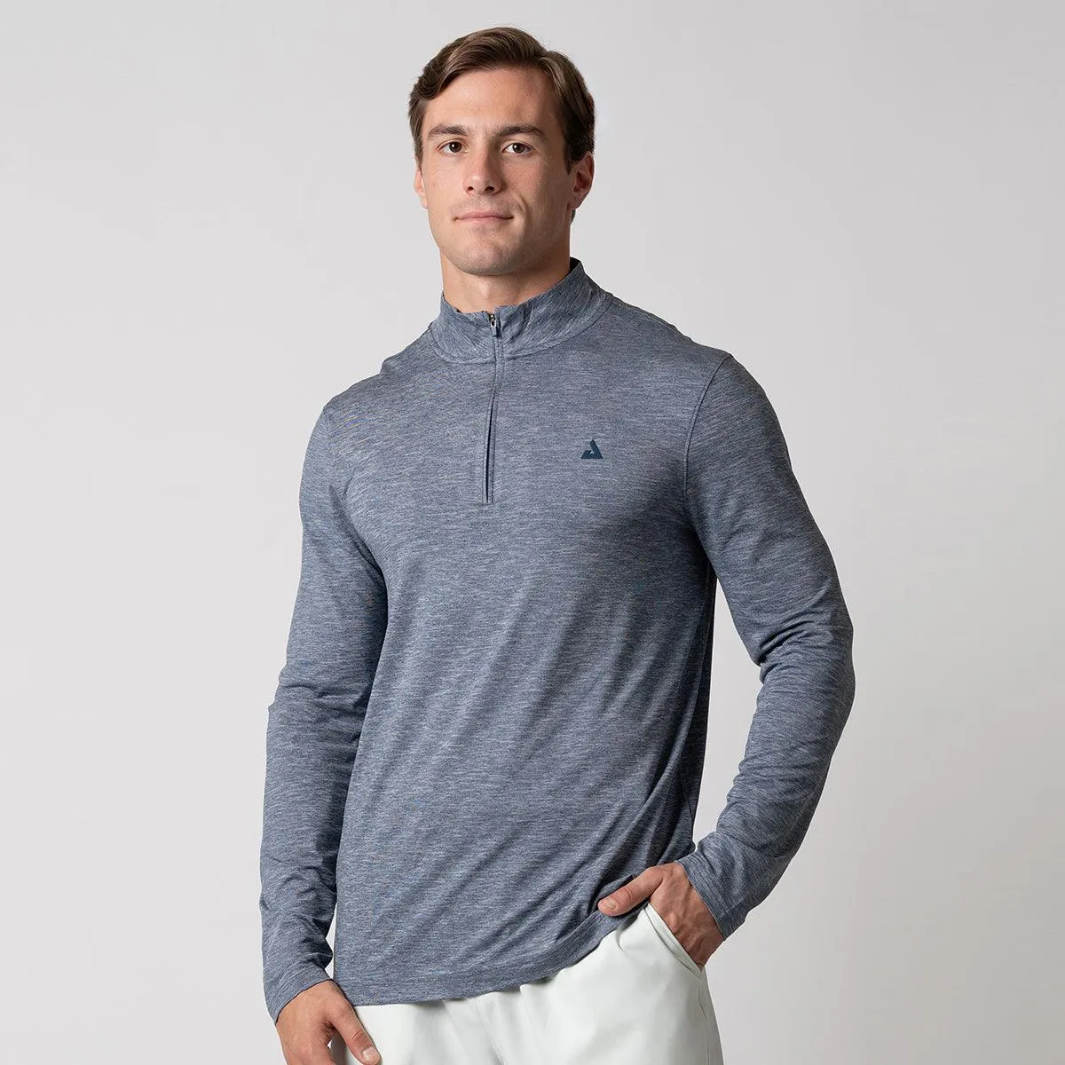 JOOLA Quarter Zip pull homme noir anti-UV léger