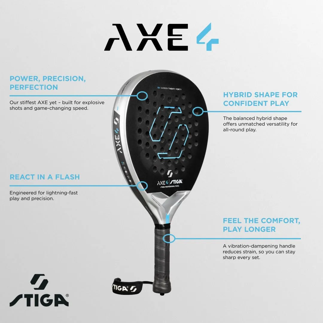 STIGA Axe 4 Hybrid Shape raquette padel rigide