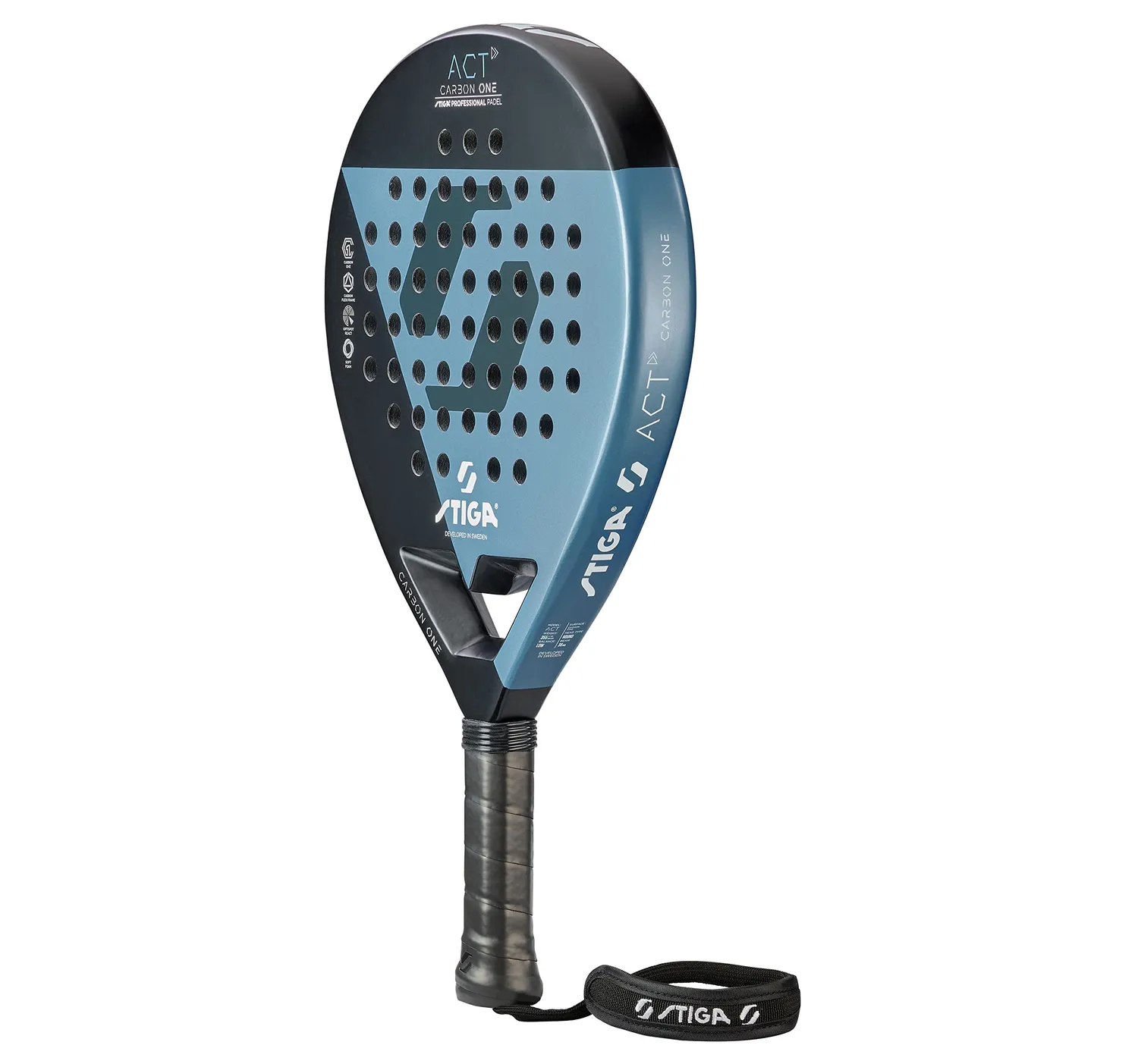 STIGA ACT raquette padel débutant ronde 355g carbone