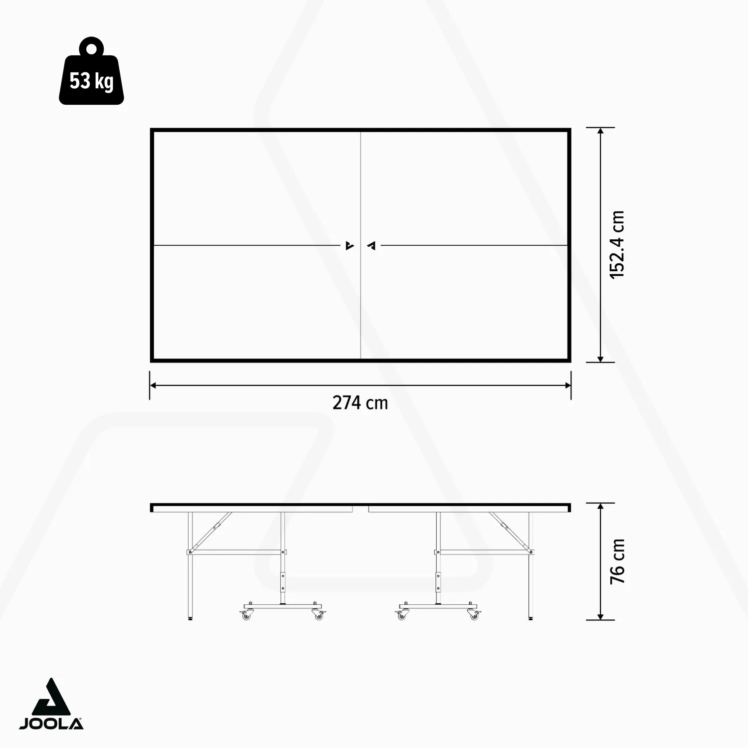 JOOLA Inside table ping-pong intérieur bleue 274 cm