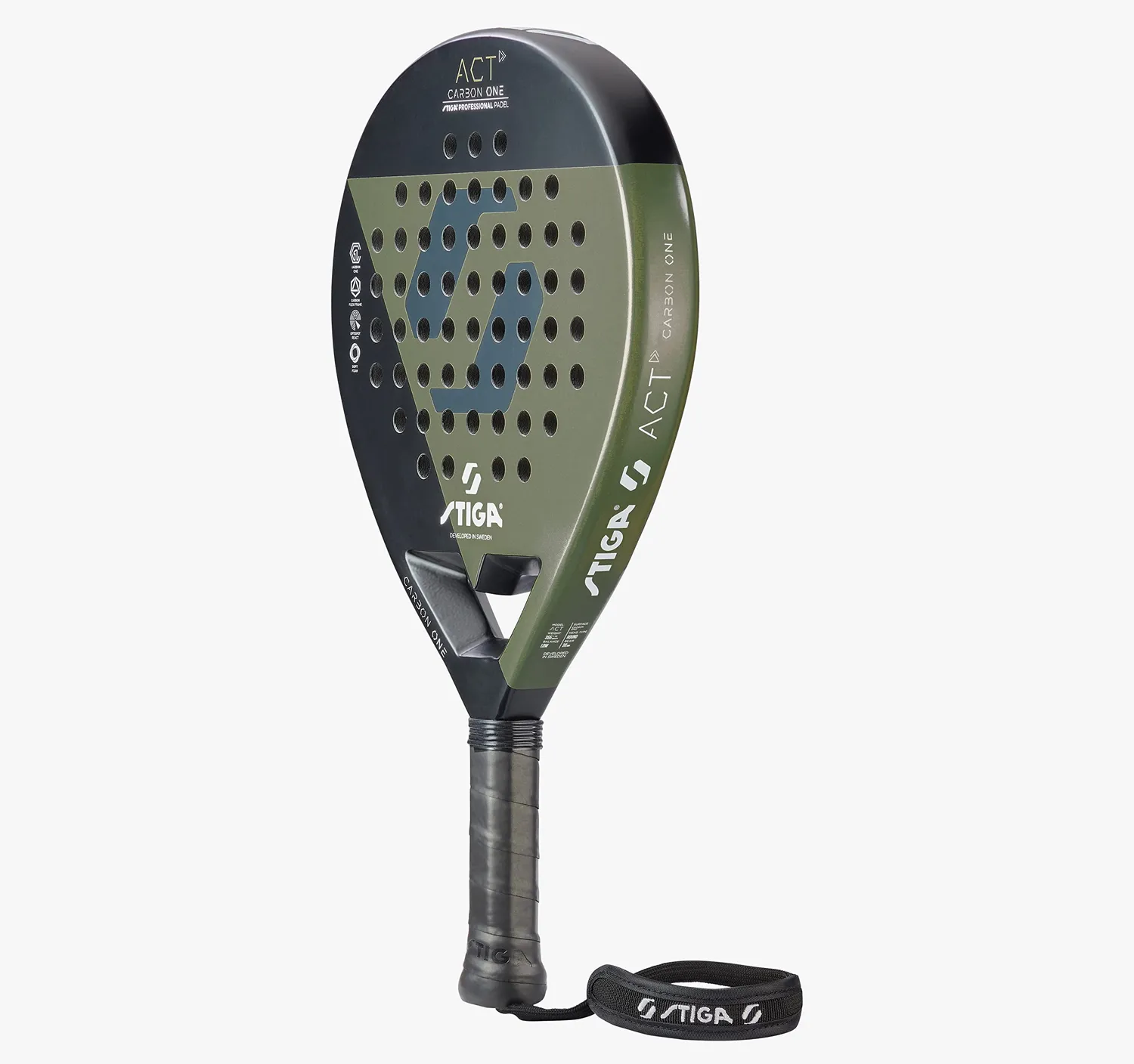 STIGA ACT raquette padel débutant ronde 355g carbone
