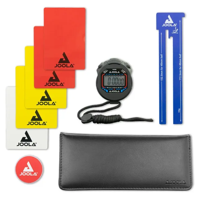 JOOLA Kit arbitrage tennis de table jauge ITTF minuteur