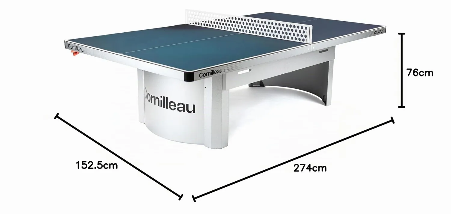 Cornilleau 510 Campus table ping-pong extérieur bleu fixe
