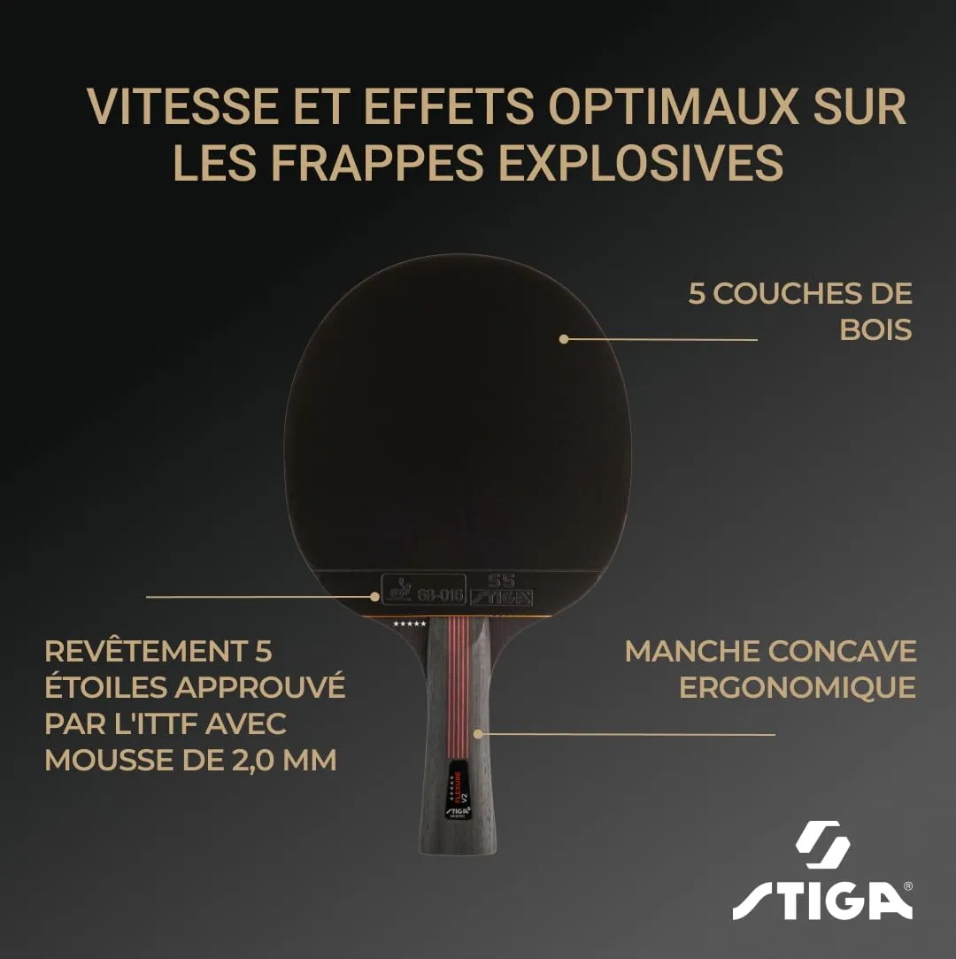 STIGA Flexure V2 raquette ping-pong offensive