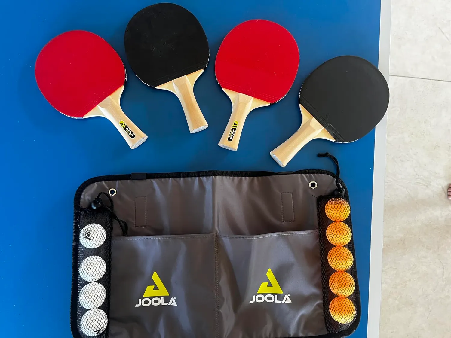 JOOLA Family set tennis de table 4 raquettes loisir