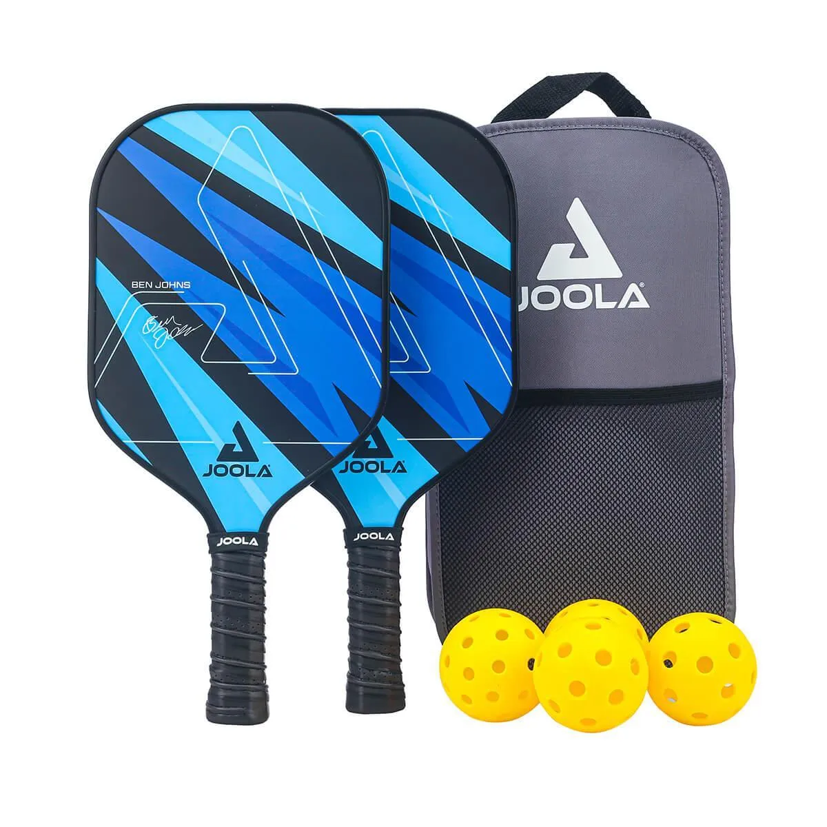 JOOLA Elemental Blue Lightning kit pickleball filet + raquettes