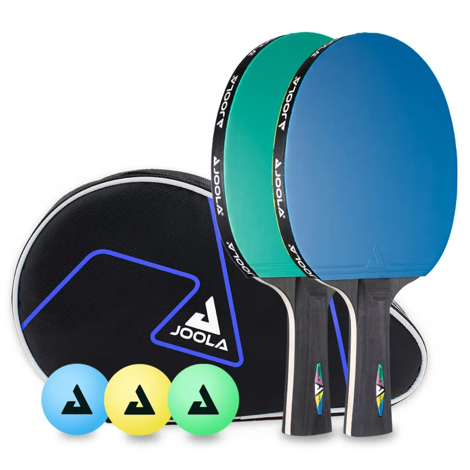 JOOLA Colorato Duo set tennis de table 2 raquettes 3 balles