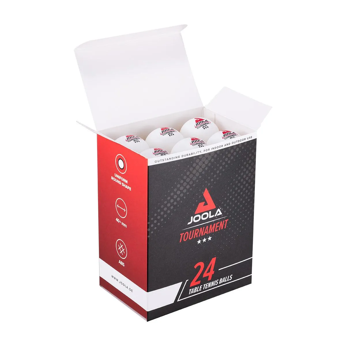 JOOLA Tournament 40+ balles tennis de table pack 24 ABS
