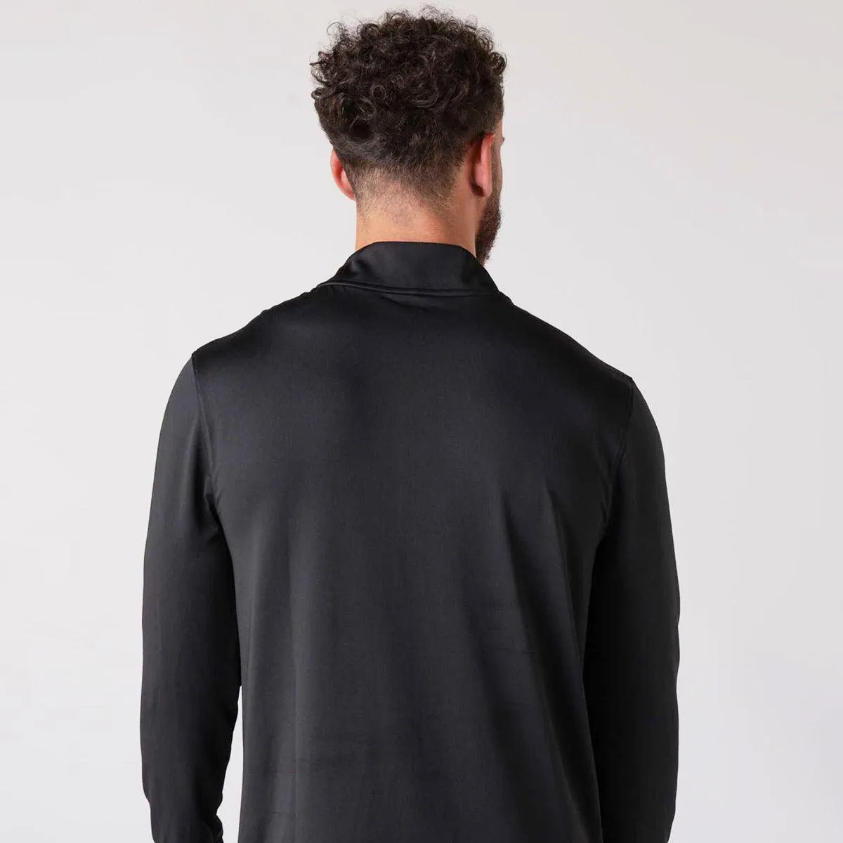 JOOLA Quarter Zip pull homme noir anti-UV léger