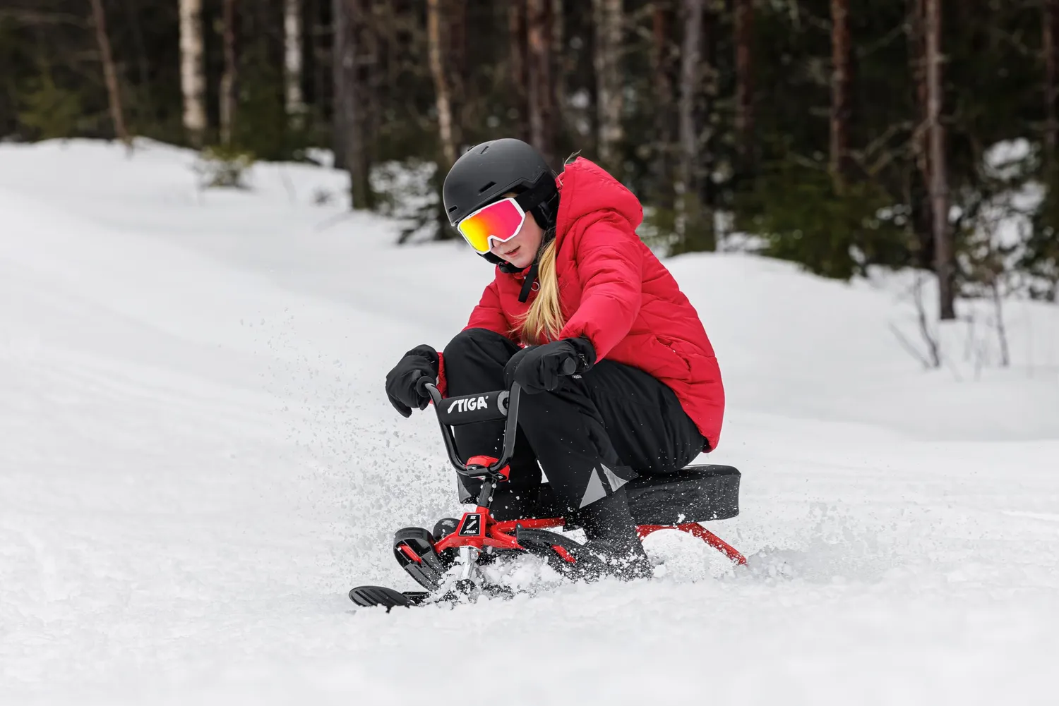 STIGA Snowracer Curve SX luge à guidon BMX 90 kg