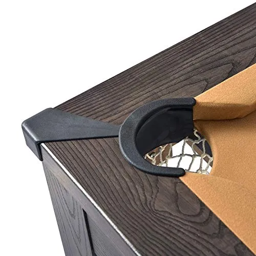 Rendez vous déco Eddie billard convertible bois foncé beige