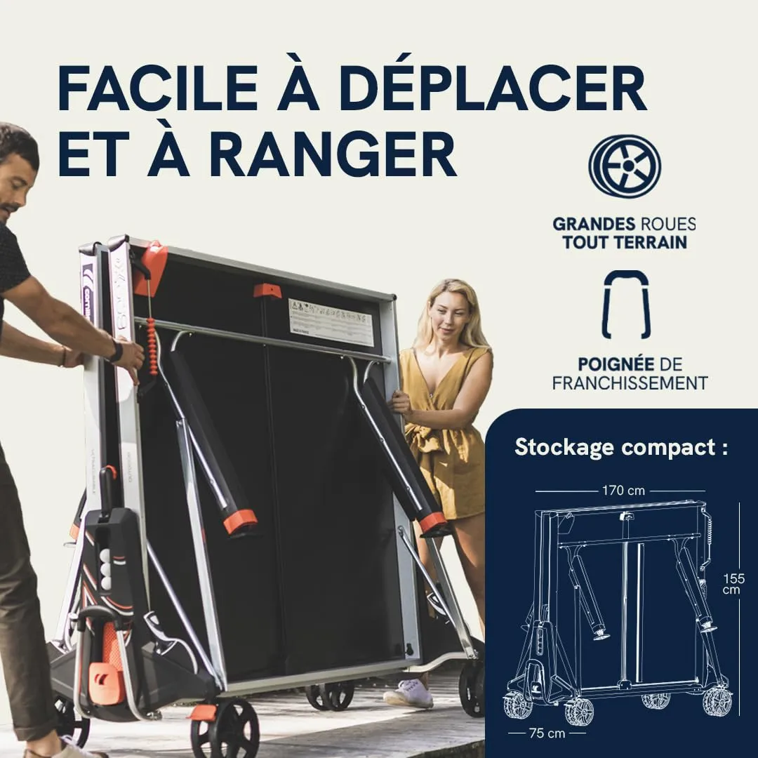 Cornilleau 600X table ping-pong extérieur bleue 7 mm