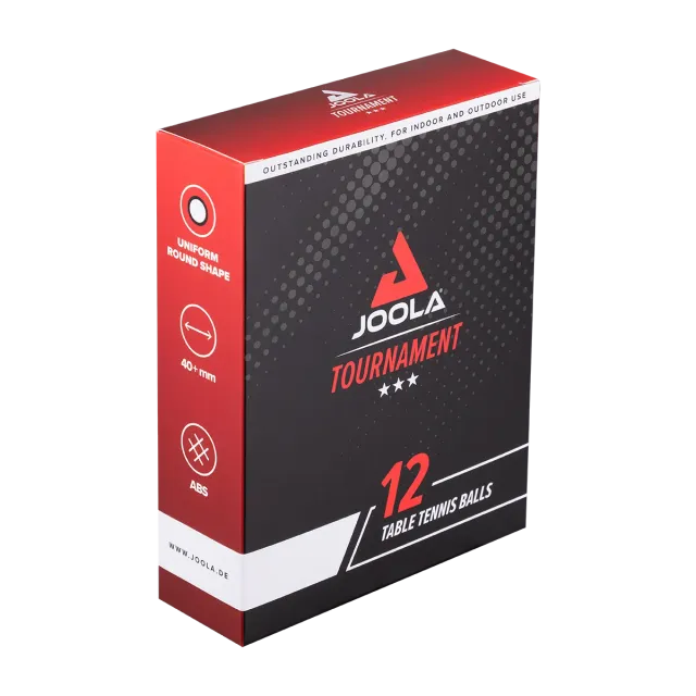 JOOLA Tournament 40+ balles de ping-pong x12 blanches