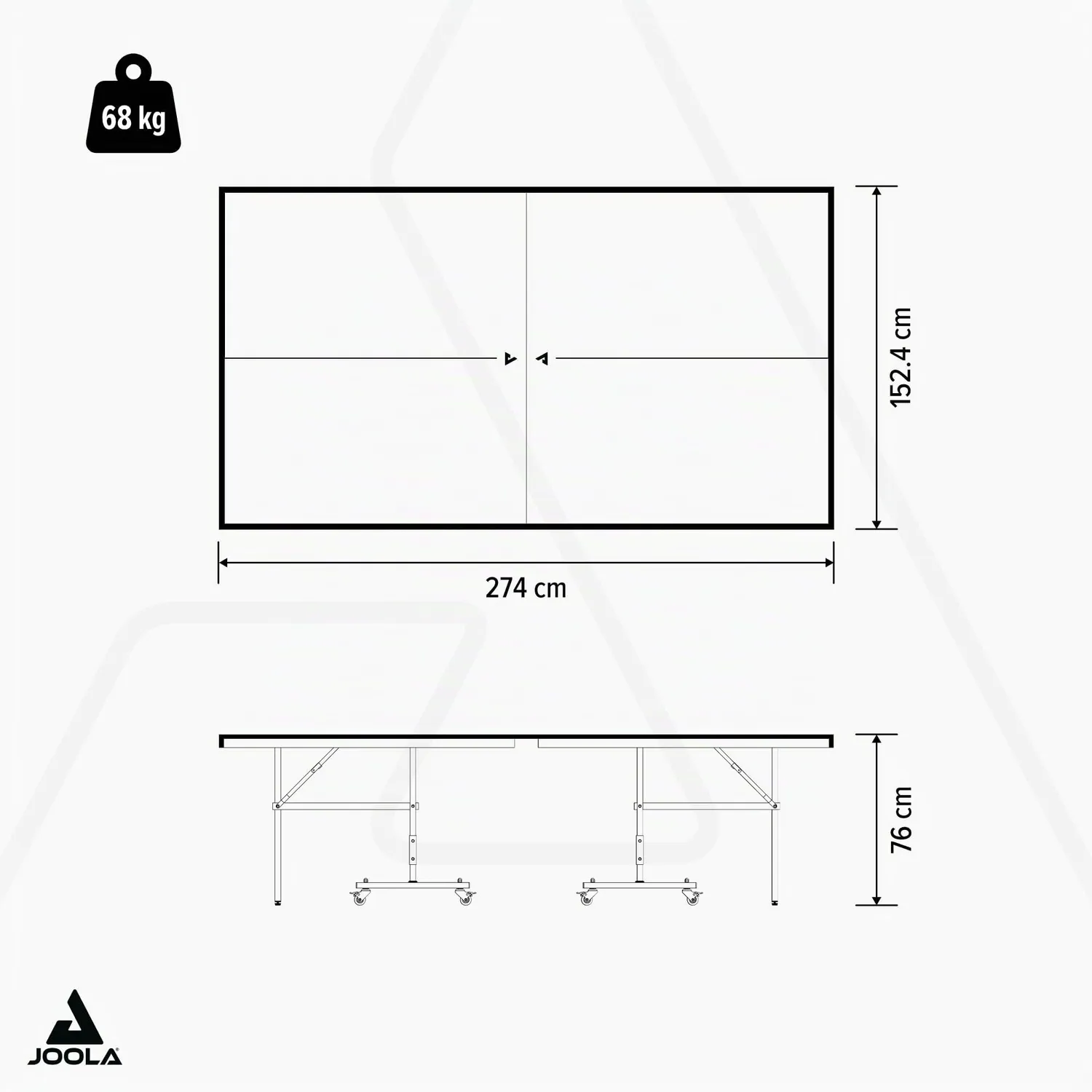 JOOLA J500A table ping-pong extérieur pliante