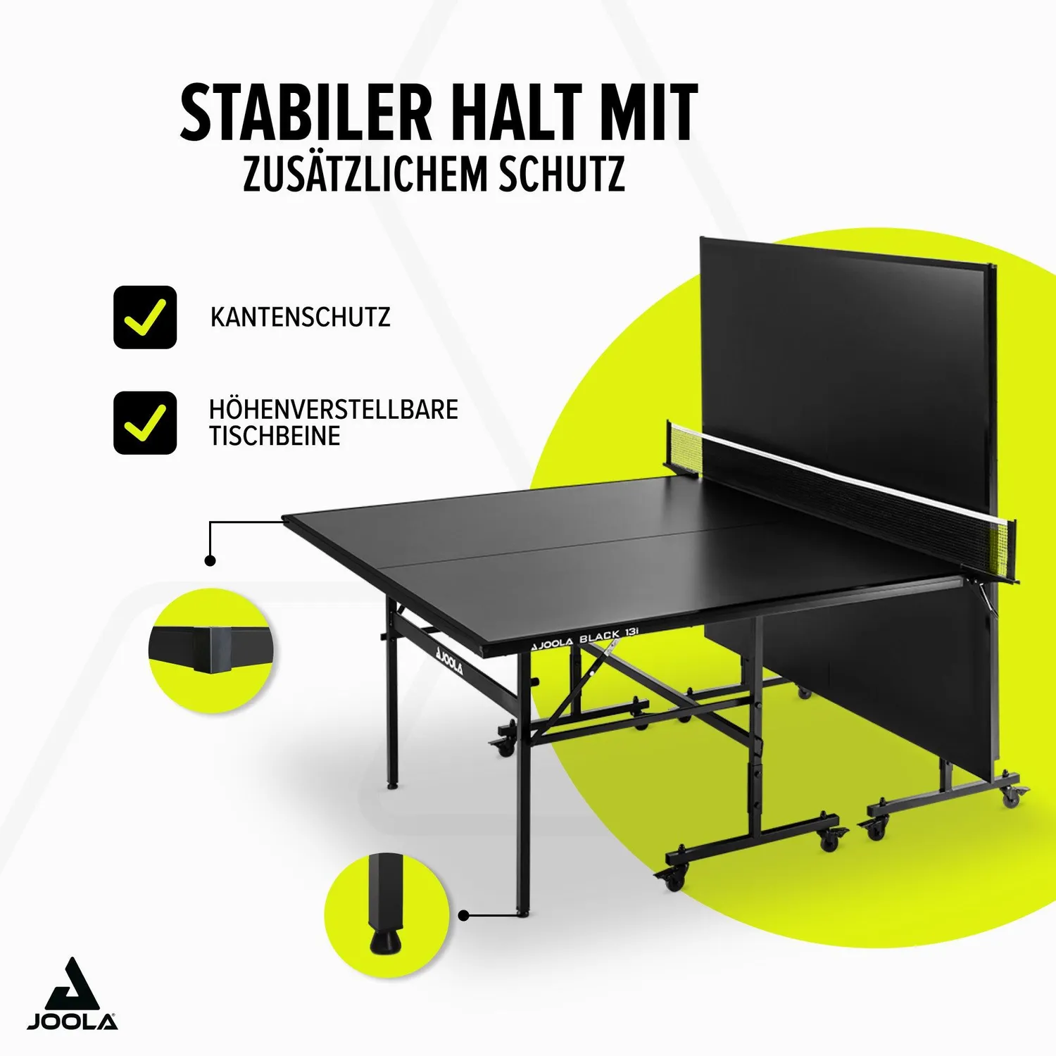 JOOLA Black 13i table tennis noir intérieur 12 mm