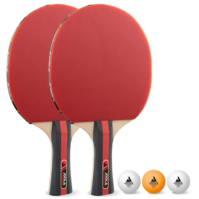 JOOLA Rosskopf set ping pong 2 raquettes + 3 balles