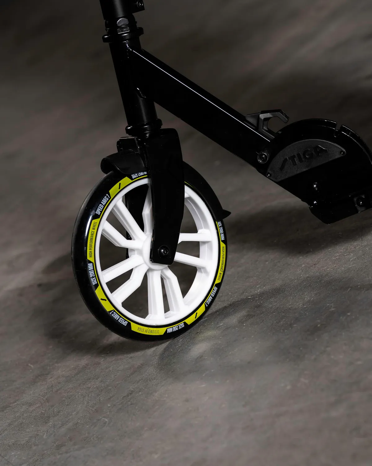 STIGA Route 200-S trottinette pliable blanc-bleu 200 mm