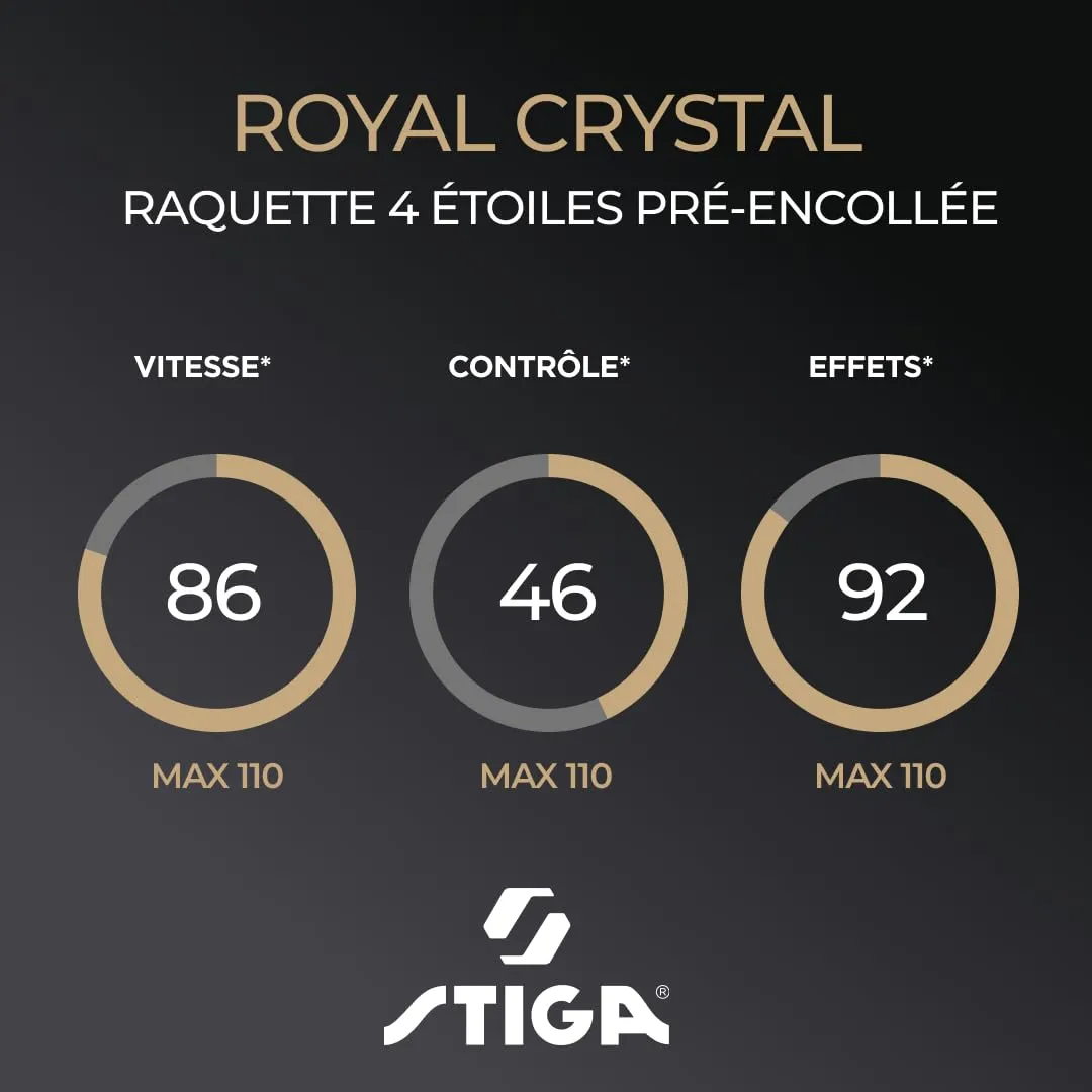 Stiga Royal 4-Star raquette tennis de table attaque