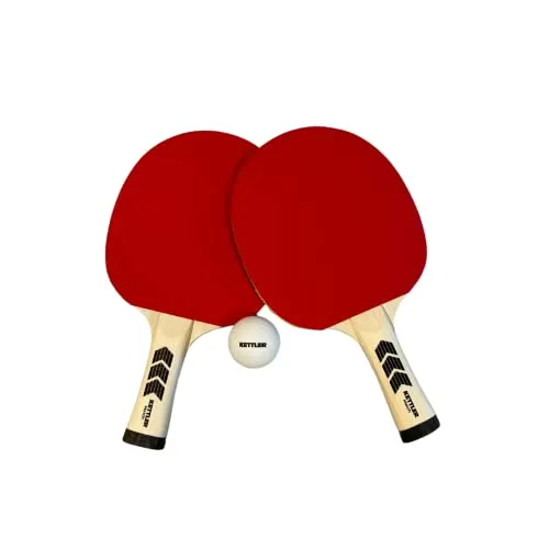 KETTLER Match set 2 raquettes tennis de table + 3 balles