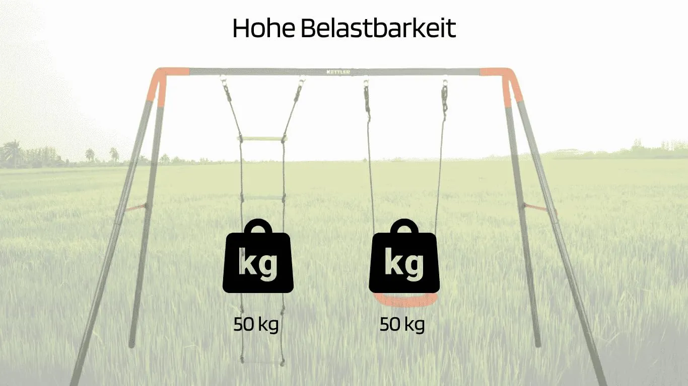 Kettler Fun Combi balançoire double extérieur 267 cm