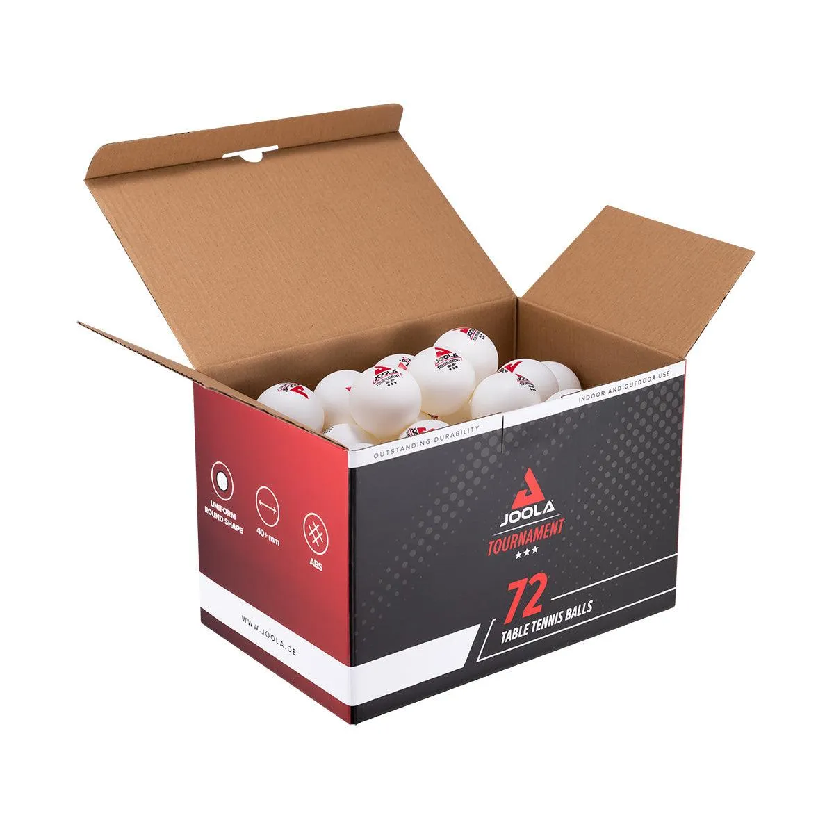 JOOLA Tournament 40+ balles tennis de table pack de 72 3 étoiles