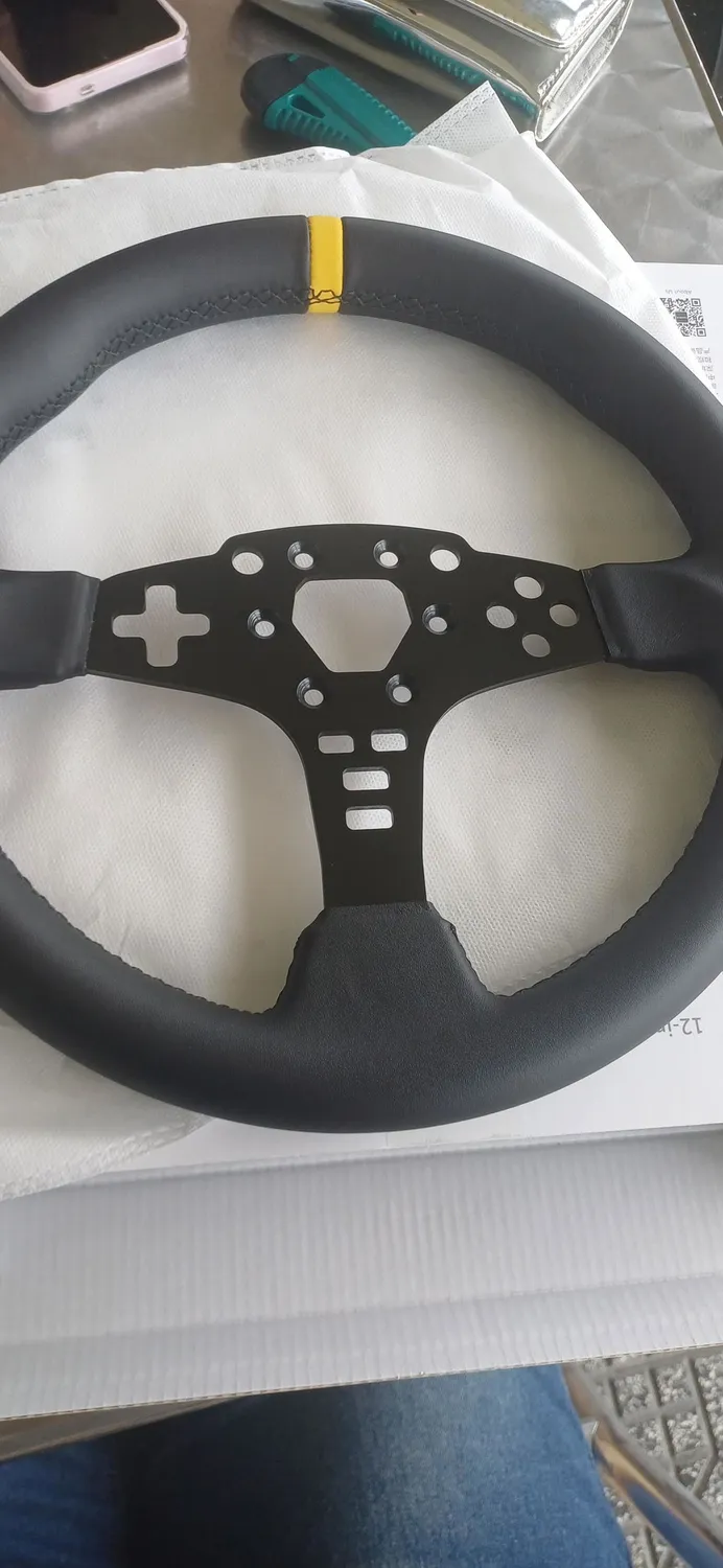 MOZA Racing ESX mod volant rond 12 pouces microfibre