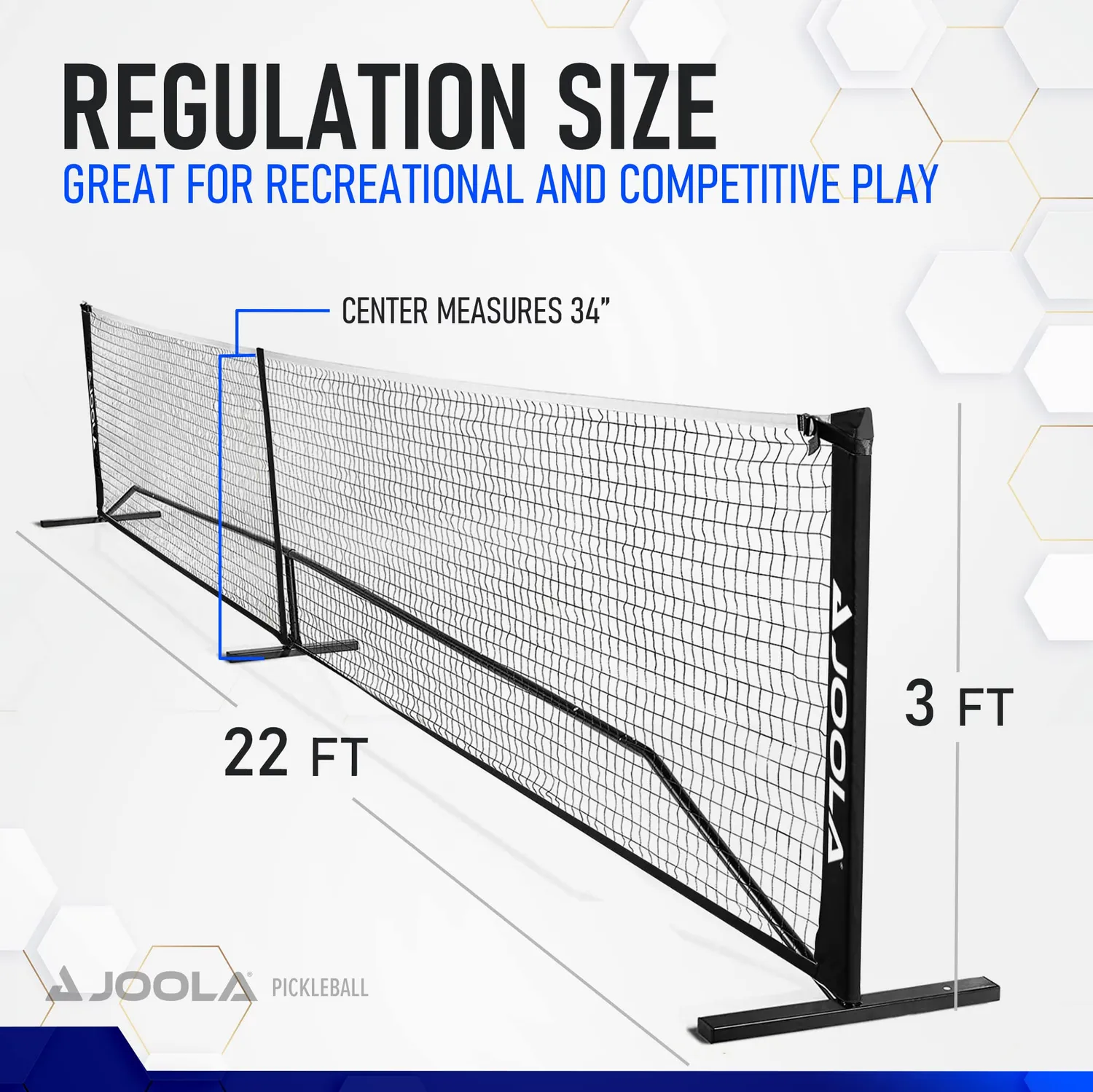 JOOLA Essentials filet pickleball portable 6,7 m acier
