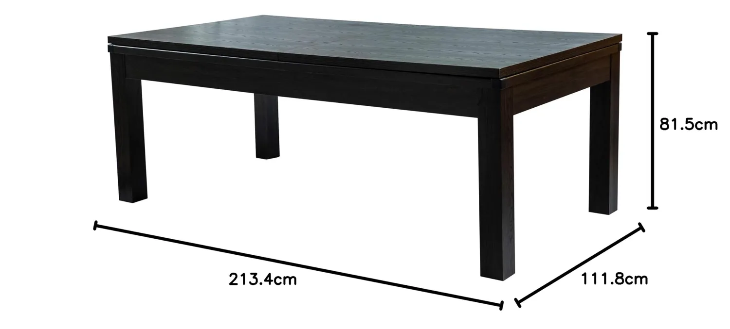 Rendez vous déco Eddie table de billard convertible vert 213 cm