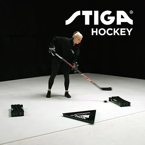 STIGA Play Off street puck rondelle hockey rue x3 noir