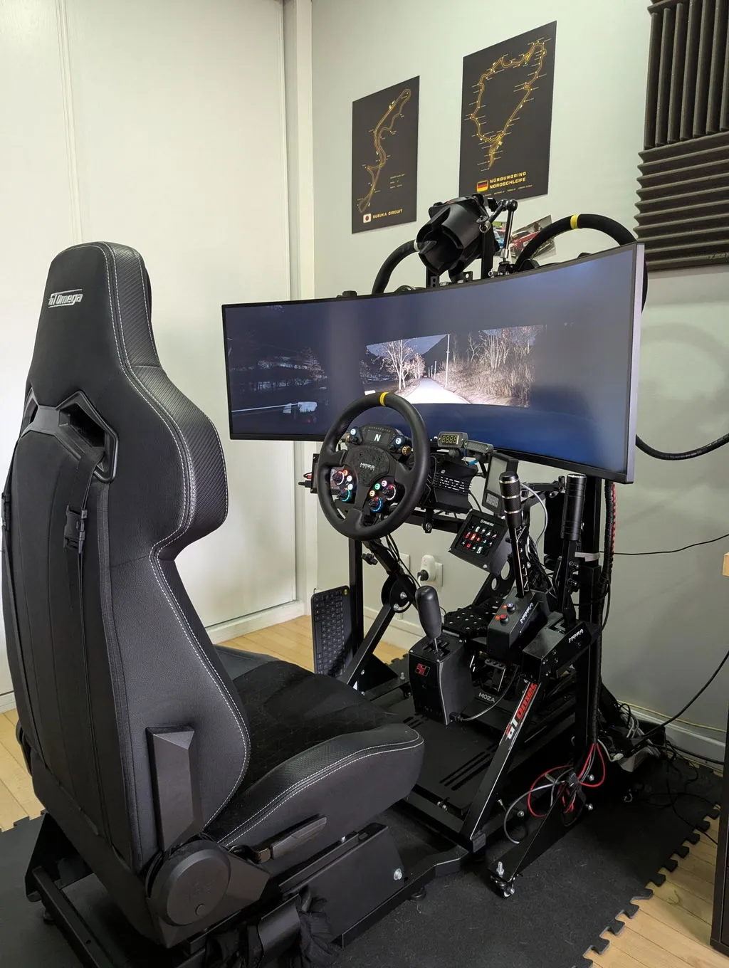 MOZA Racing CS Pro volant sim racing 325mm carbone
