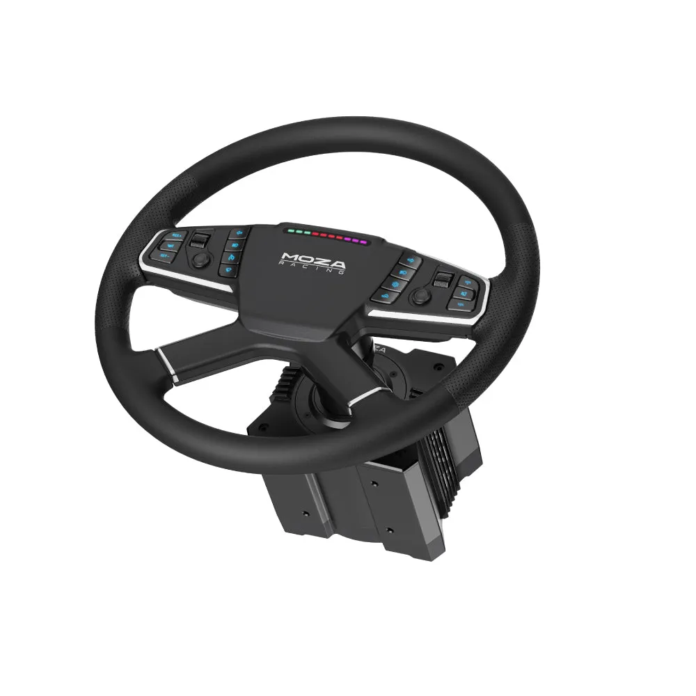 MOZA Racing TSW Truck volant camion 400 mm cuir